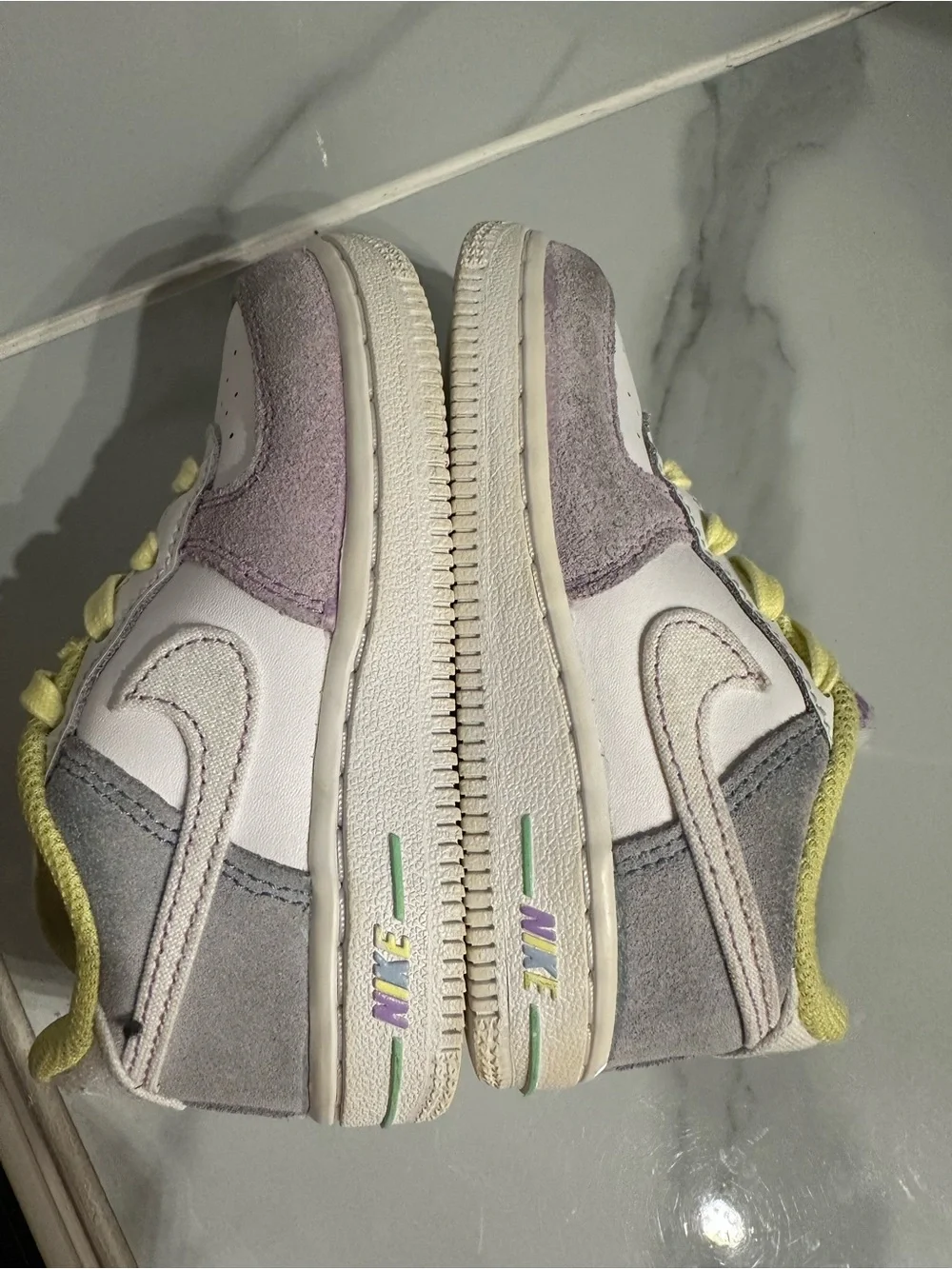 Nike Kids Sneakers - White, Lavender & Yellow